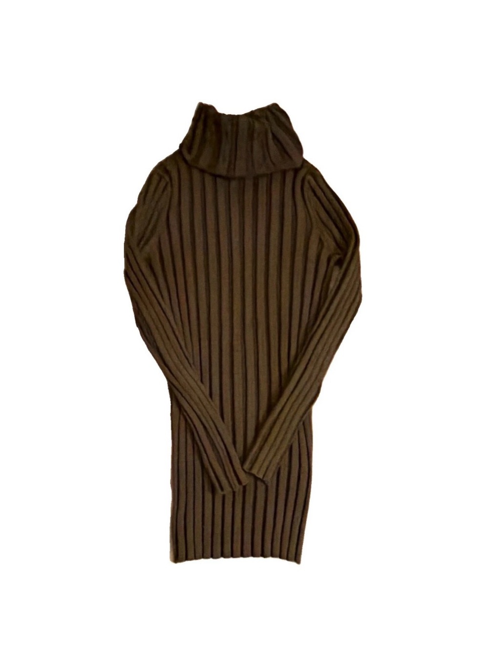 Y2K Betsey Johnson Ribbed Turtleneck long top. Silk blend